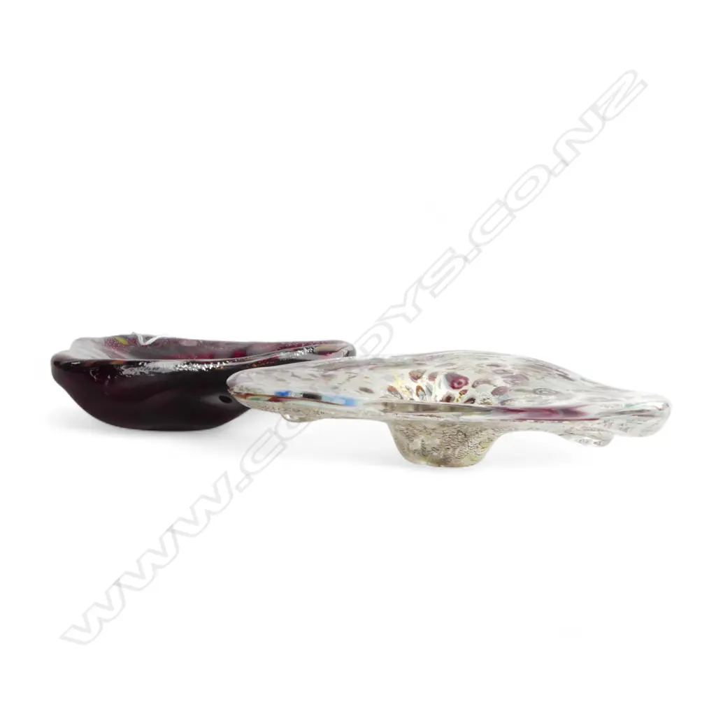 2 TRIANGULAR MURANO DISHES W.210mm Image 1++