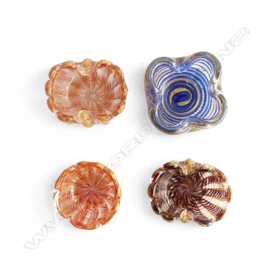 4 MURANO BOWLS 115mm dia