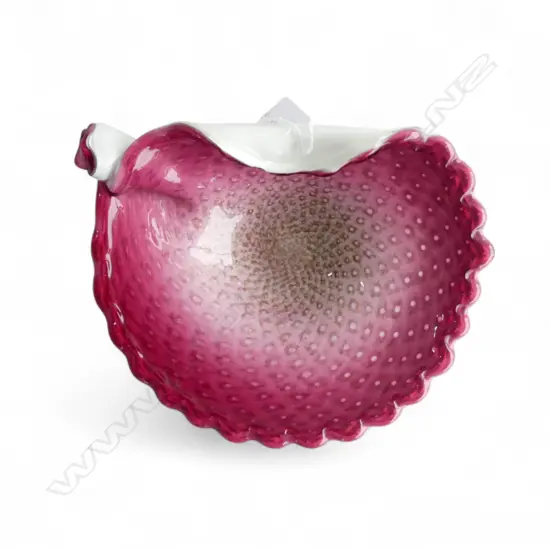 PINK MURANO DISH W.240mm
