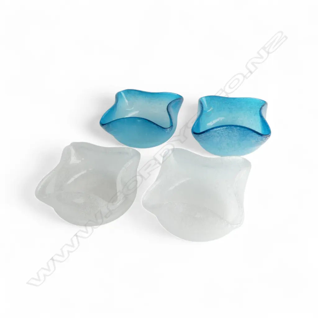 2 PRS MURANO GLASS BOWLS 90x90mm Image 1++
