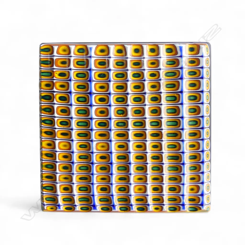 MURANO GLASS TILE 95x95mm, SIGNED Image 1++