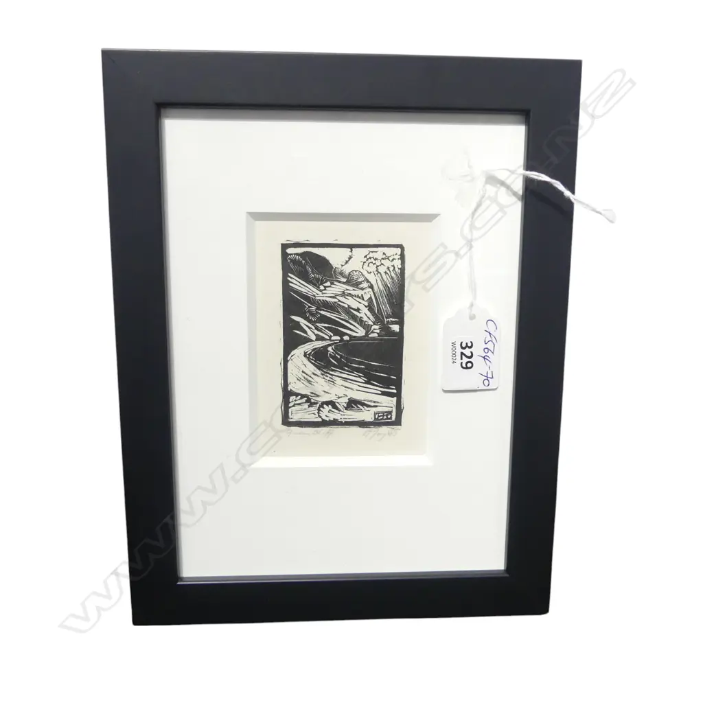 Herbert R Tornquist (1897-1969) '..... Cliff' wood engraving signed and entitled 77 x 50mm. Ex John Perry Collection. Image 1++