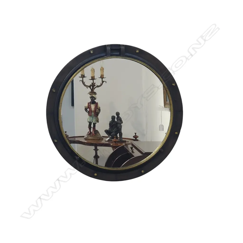 VINTAGE INDUSTRIAL STYLE PORT HOLE MIRROR 700 x 700 mm Image 1++
