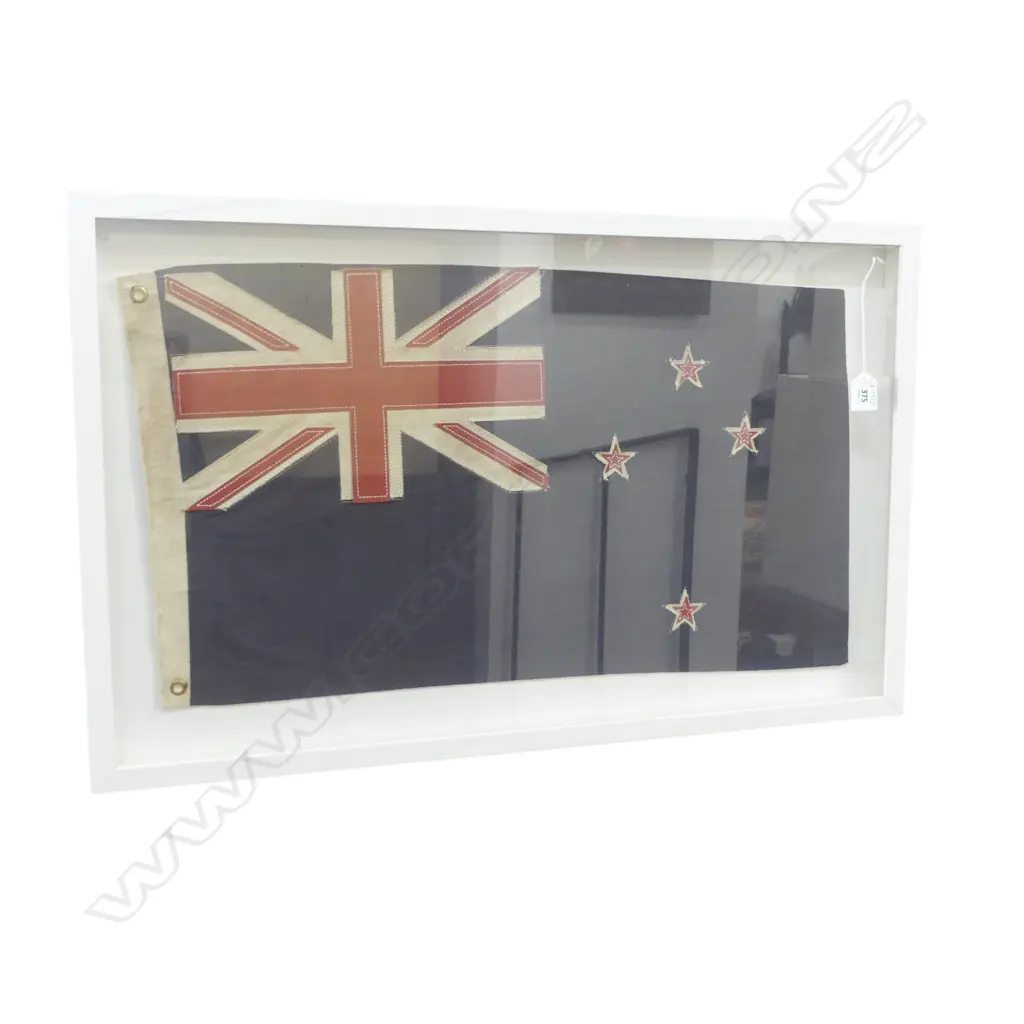 BOX FRAMED NZ FLAG 450x740mm Image 1++