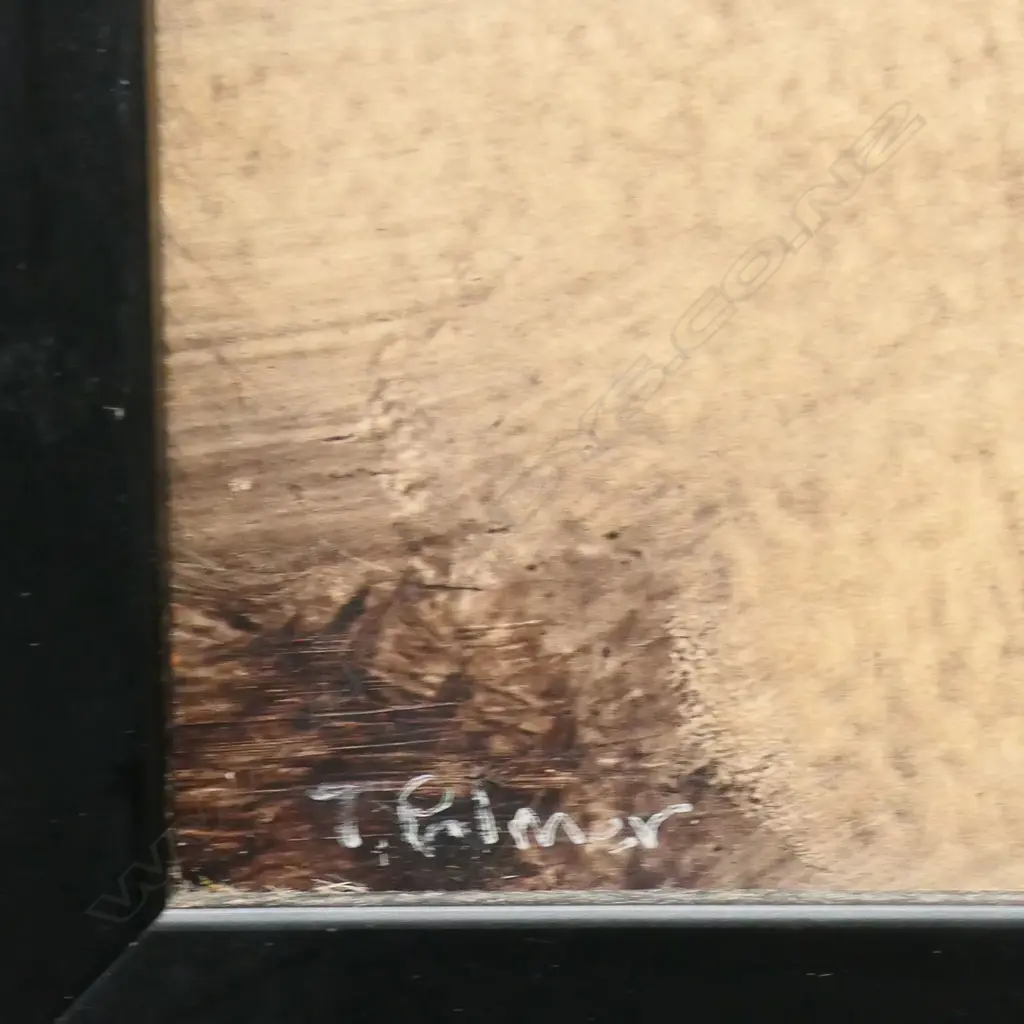 TERRY PALMER (NZ) 'I KNOW WHERE I'M GOING', OIL ON BOARD, SIGNED + EXHIBITION TAG, 495 x 325mm Image 1++