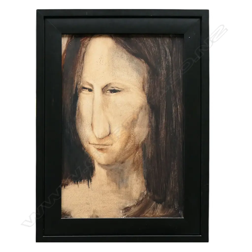 TERRY PALMER (NZ) 'I KNOW WHERE I'M GOING', OIL ON BOARD, SIGNED + EXHIBITION TAG, 495 x 325mm Image 1++