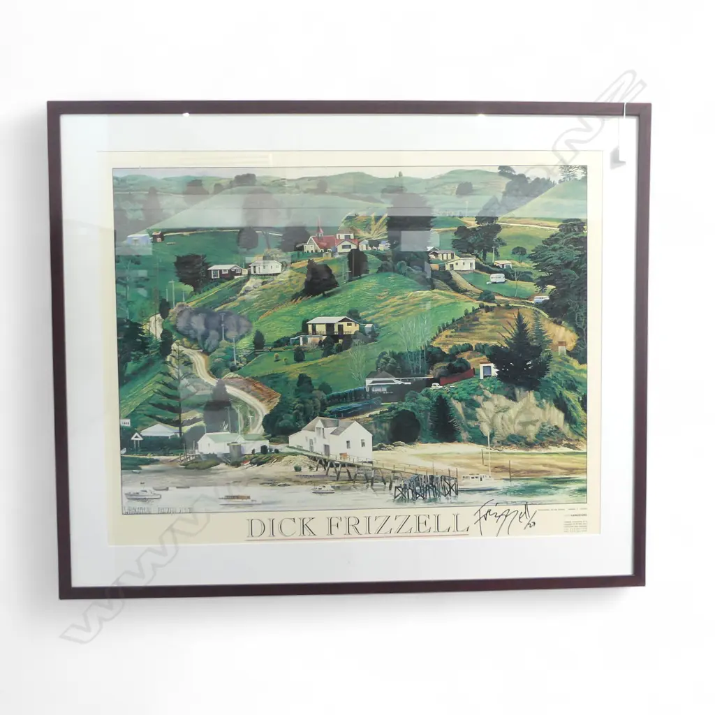 LG FRAMED DICK FRIZZELL x GOWLANGSFORD EXHIBITON POSTER 650x820mm signed & dated '23 Image 1++