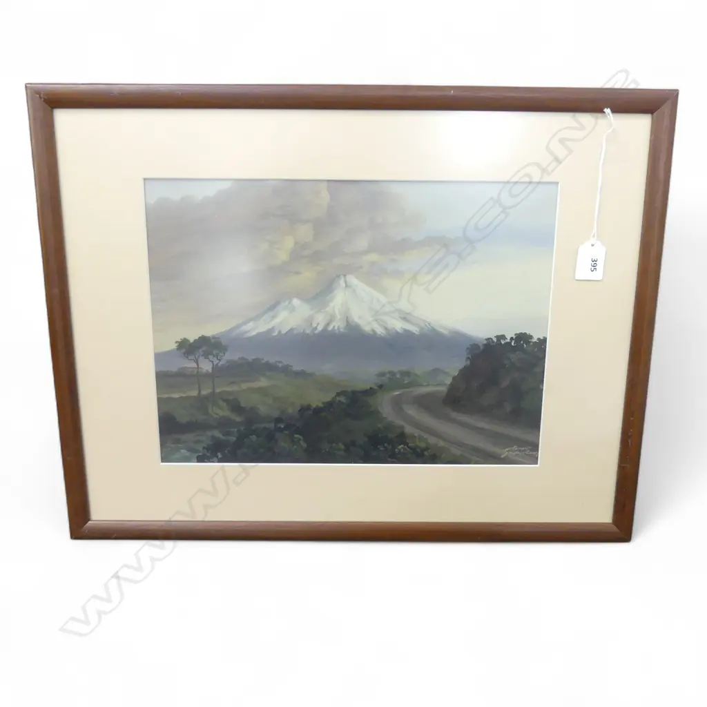 J. R. MAYCLAIR, MT EGMONT, OIL ON BOARD 260x360mm Image 1++