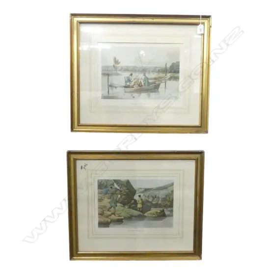 2 FRAMED FISHING PRINTS 250x340mm