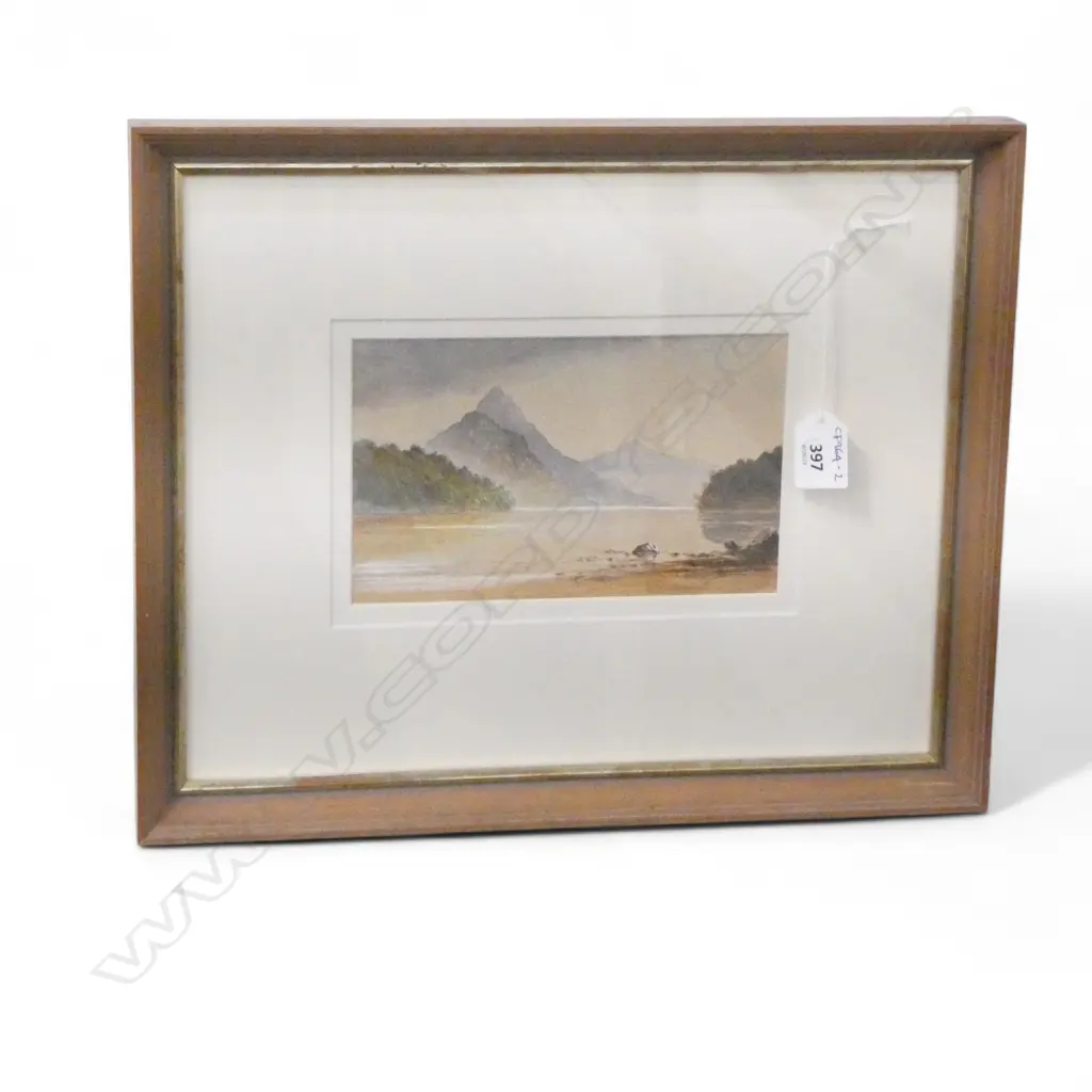 ATTR. HENRY WILLIAM KIRKWOOD SOUTH ISLAND LANDSCAPE W/C - 120 X 200MM Image 1++