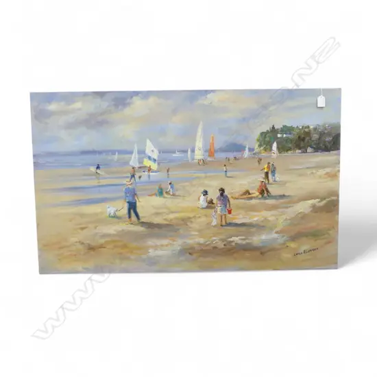 LANCE O'GORMAN LGE ARCYLIC - 'MAIRANGI BAY' 600 x 1010MM