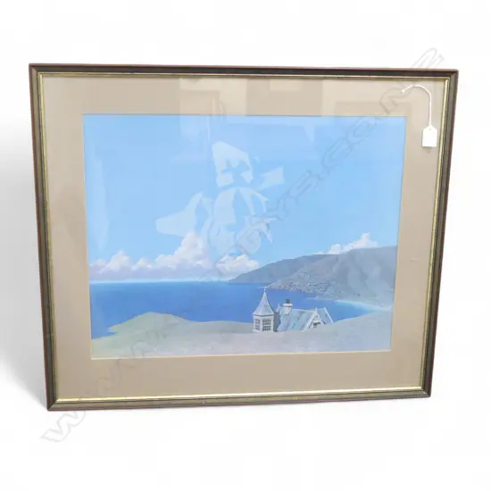 LARGE BRENT WONG EARLY PRINT 'CARAVAN',430 x 550mm (SOME FADING)