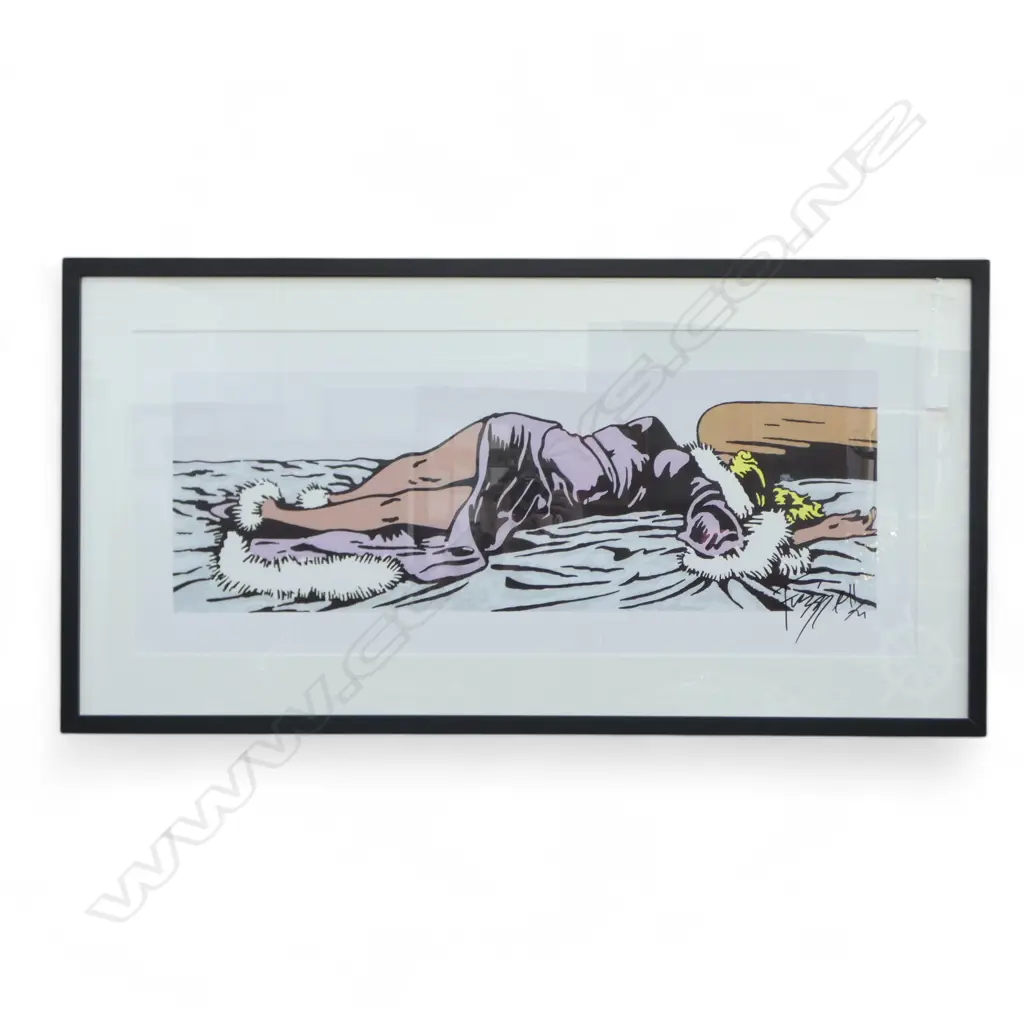 DICK FRIZZELL 'MON REPOS' SIGNED PRINT 360x880mm Image 1++