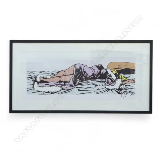 DICK FRIZZELL 'MON REPOS' SIGNED PRINT 360x880mm