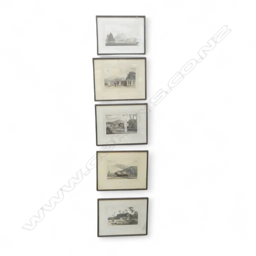 5 CHINESE PRINTS 250x320mm overall size Image 1++