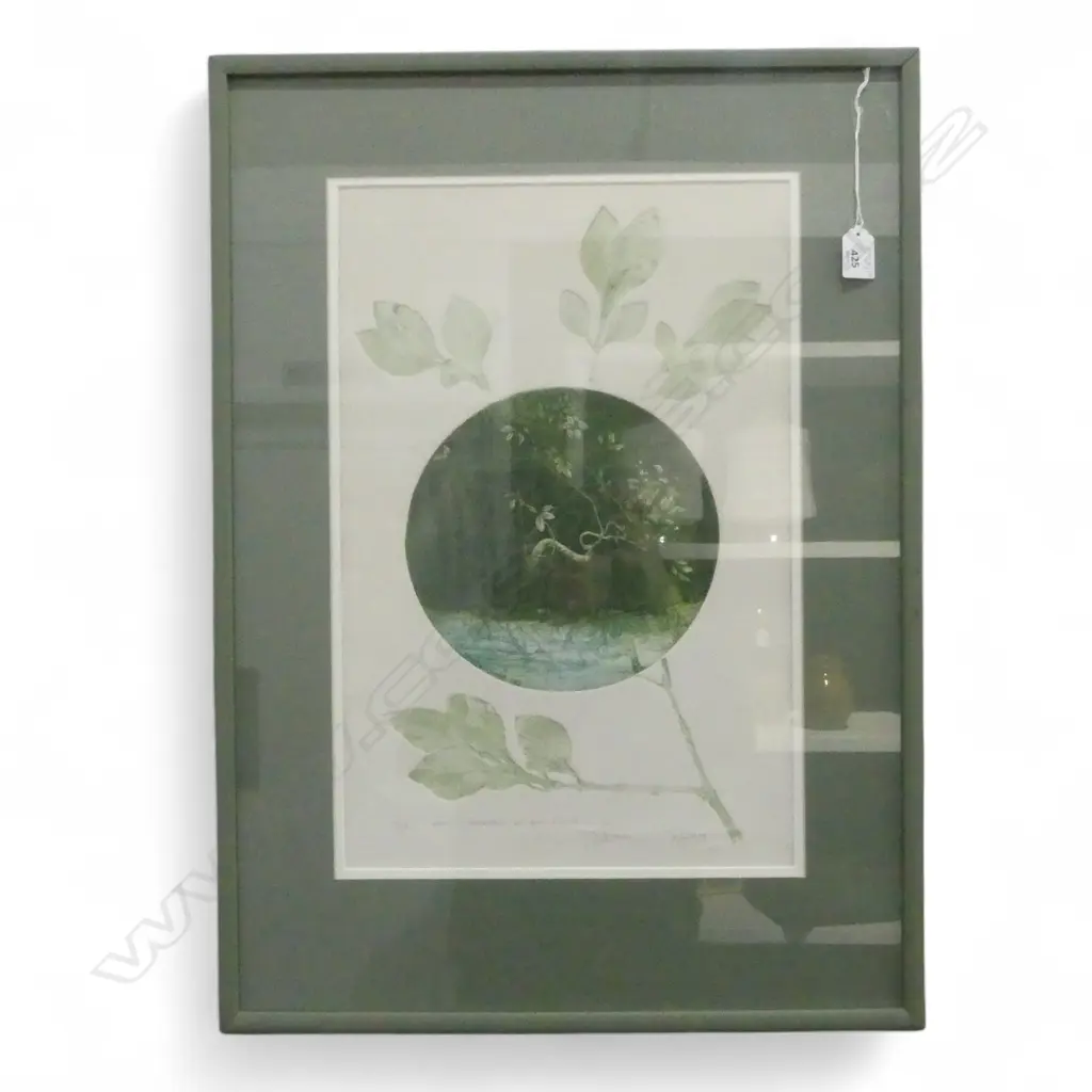 A. L. SWANSON ''LIGHT' - MANGROVE, WAIHEKE ISLAND' SCREEN PRINT 1983 4/15 485x320mm Image 1++