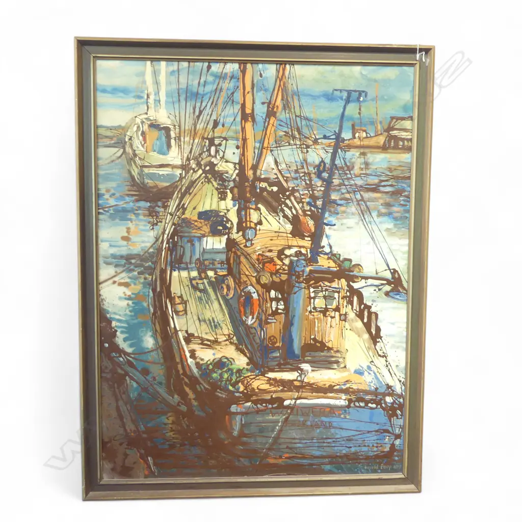 HAROLD COUP ‘WAIWERA’, LARGE OIL ON BOARD, SIGNED & DATED 77, 1200 x 890mm Image 1++