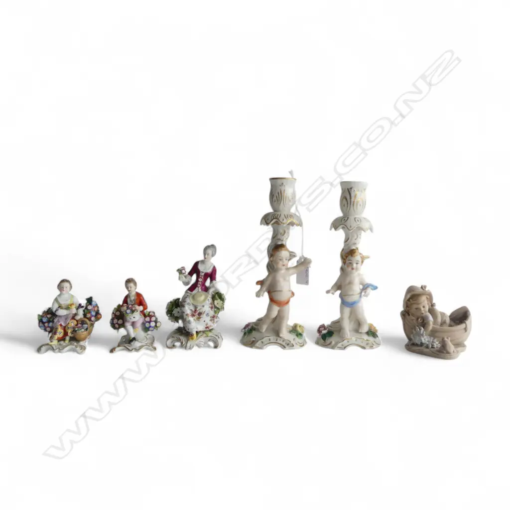 6 PCES CHINA INCLUDING GIUSEPPE ARMANI 'LITTLE FISHER BOY' H.200mm Image 1++