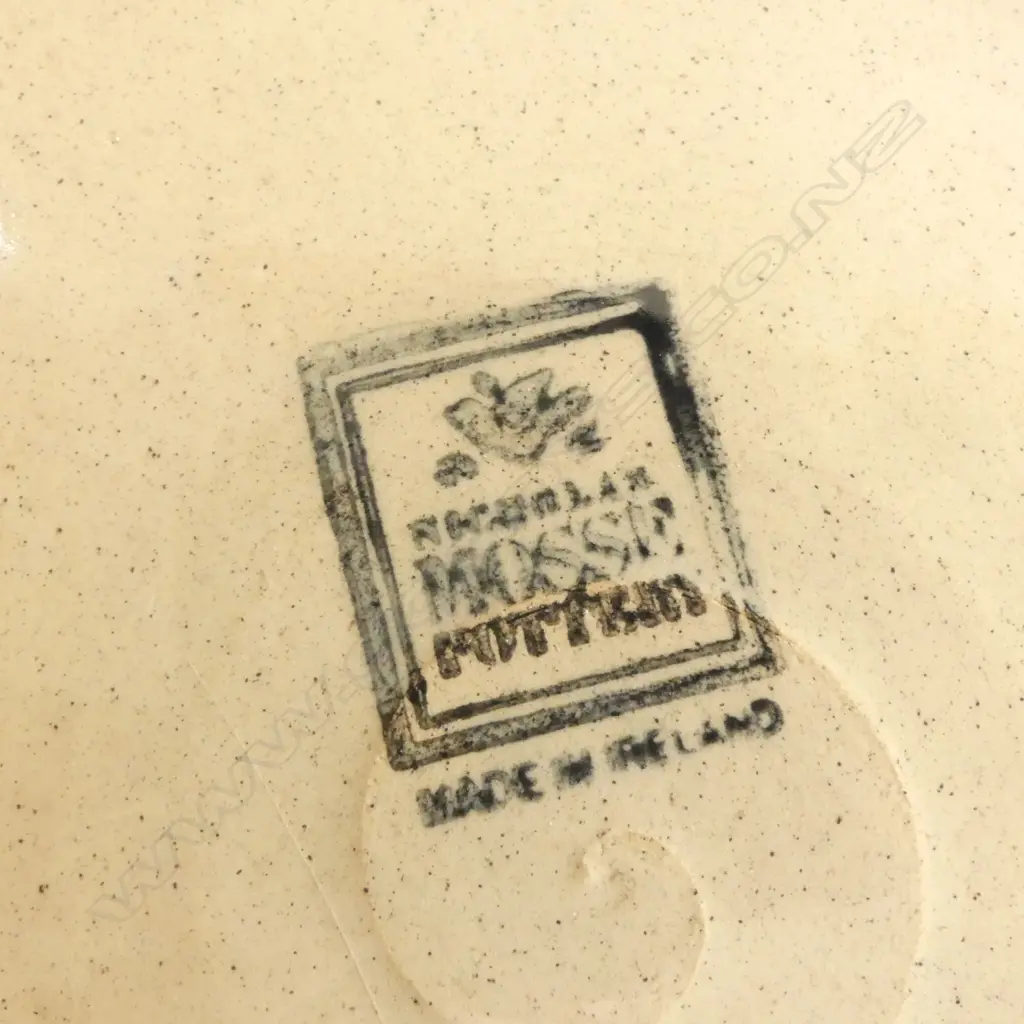 NICHOLAS MOSSE IRISH POTTERY JUG & DISH ‘LANDSCAPE COW’, H.165MM D.205MM Image 1++