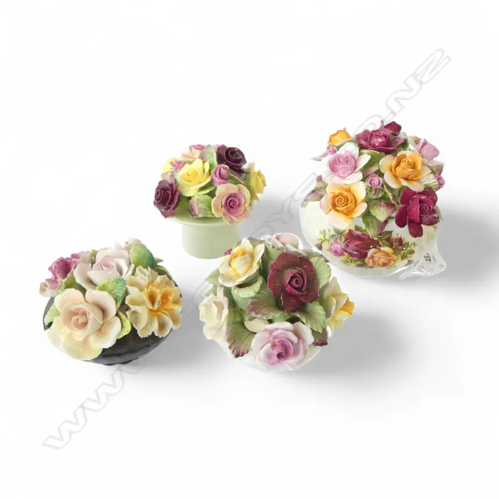 4 CHINA POSIES; ROYAL ALBERT 'OLD COUNTRY ROSES', AYNSLEY, etc (FAULTS) Image 1++