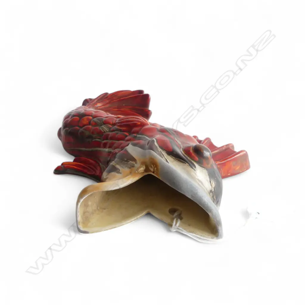 CLARICE CLIFF FISH WALL POCKET VASE H.280mm repaired Image 1++