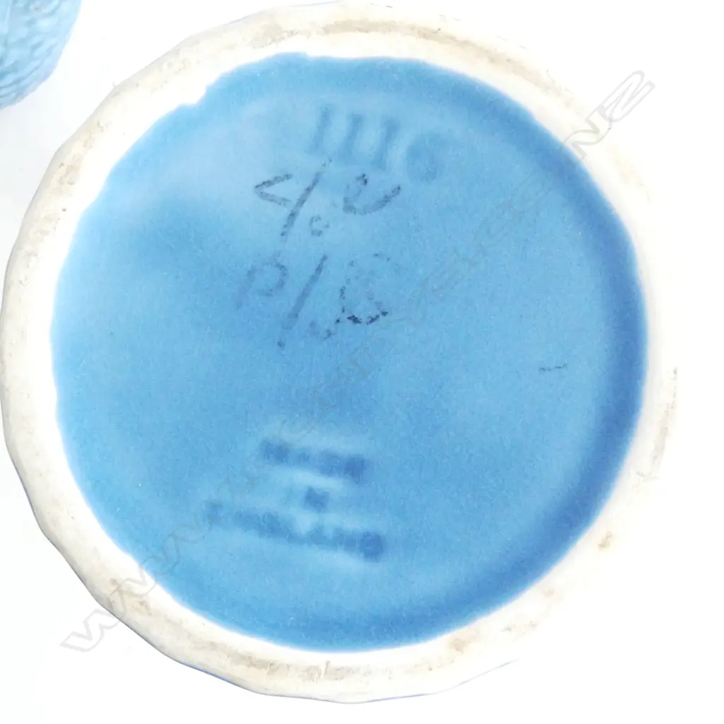 3 PCES. ENGLISH POTTERY; WALL PLANTER, JUG & MUG  Image 1++