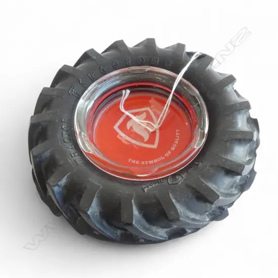 FIRESTONE TYRE ASH TRAY 155mm dia