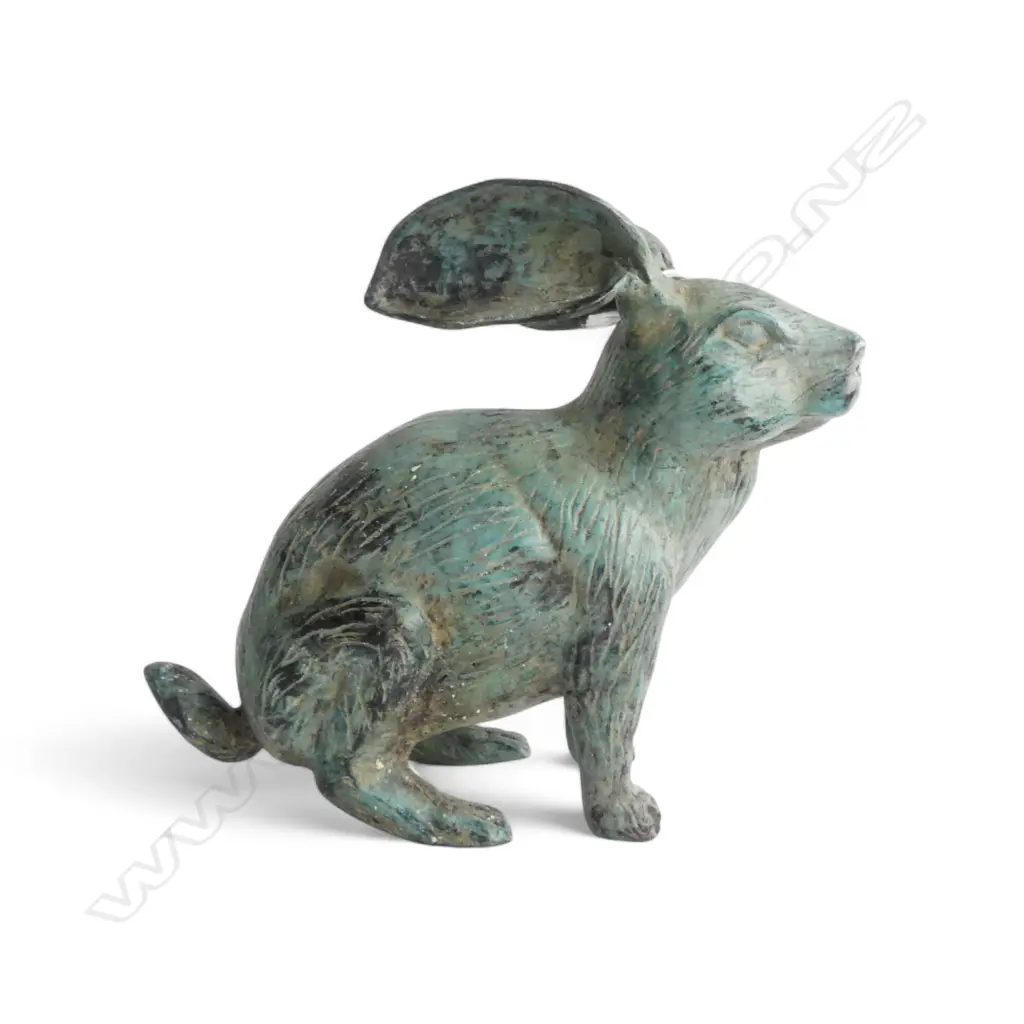 BRONZE HARE BUNNY RABBIT H.170mm Image 1++