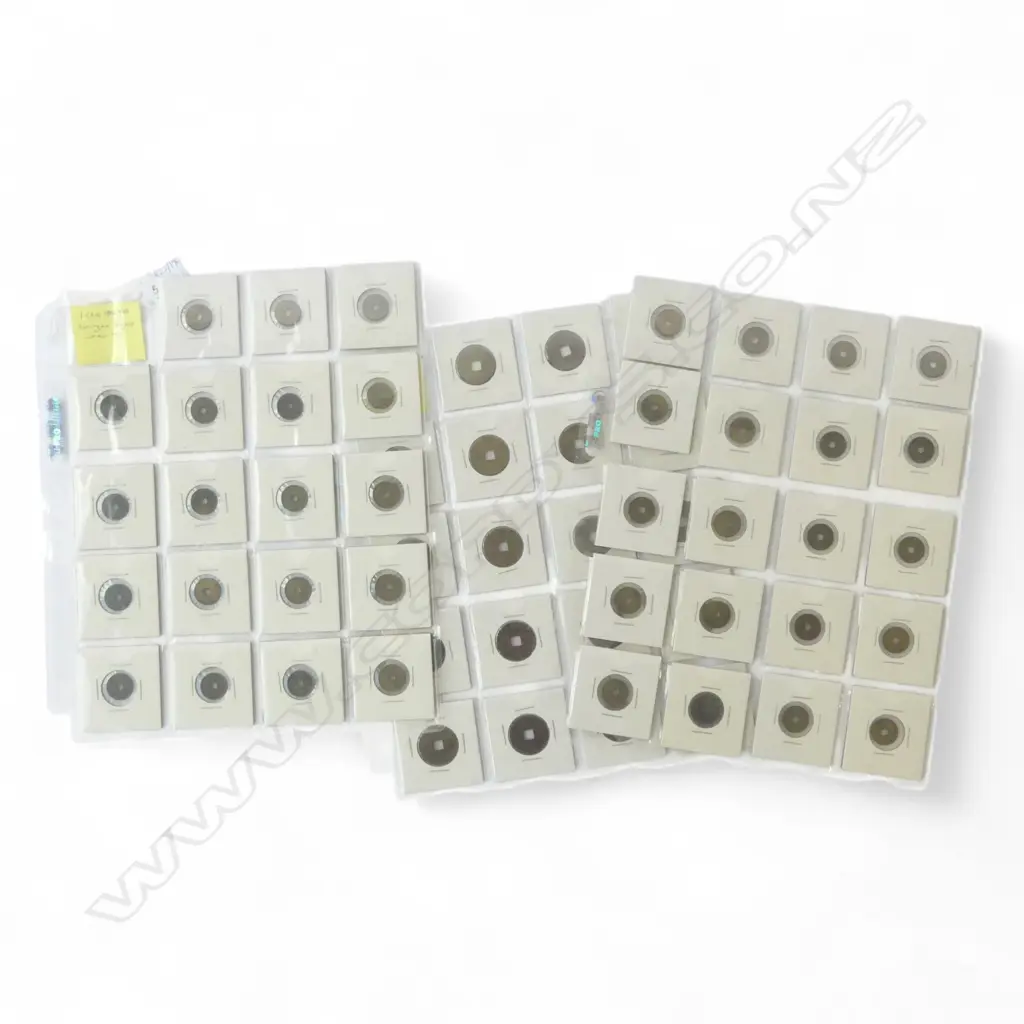 3 PAGES OF CHINESE TONGBAO COINS Image 1++