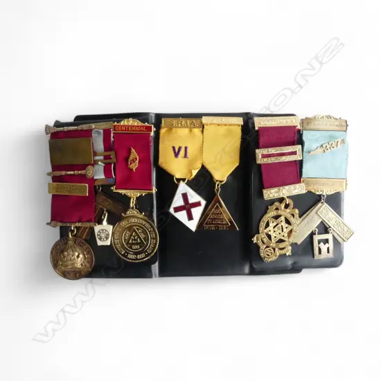 7 MASONIC MEDALS 