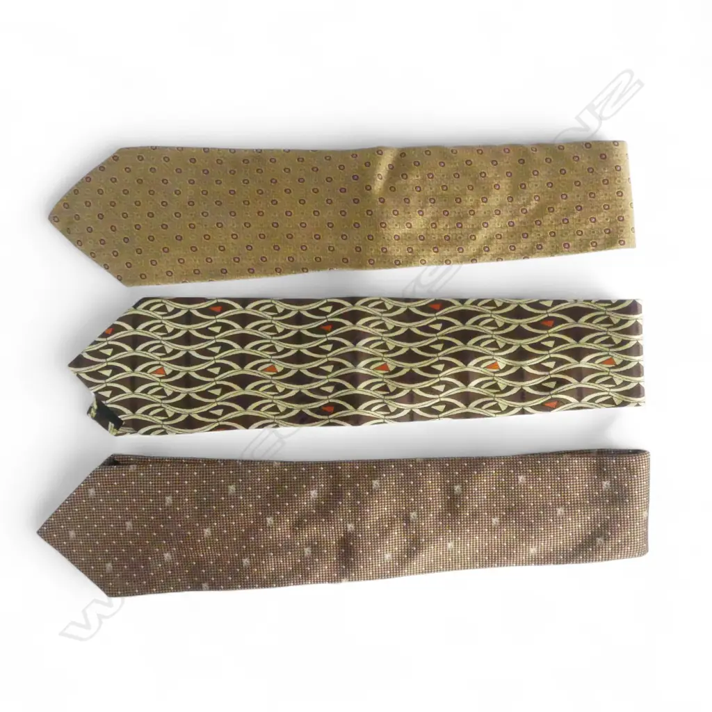 3 100% SILK TIES, BURBERRY + 2 OTHER Image 1++