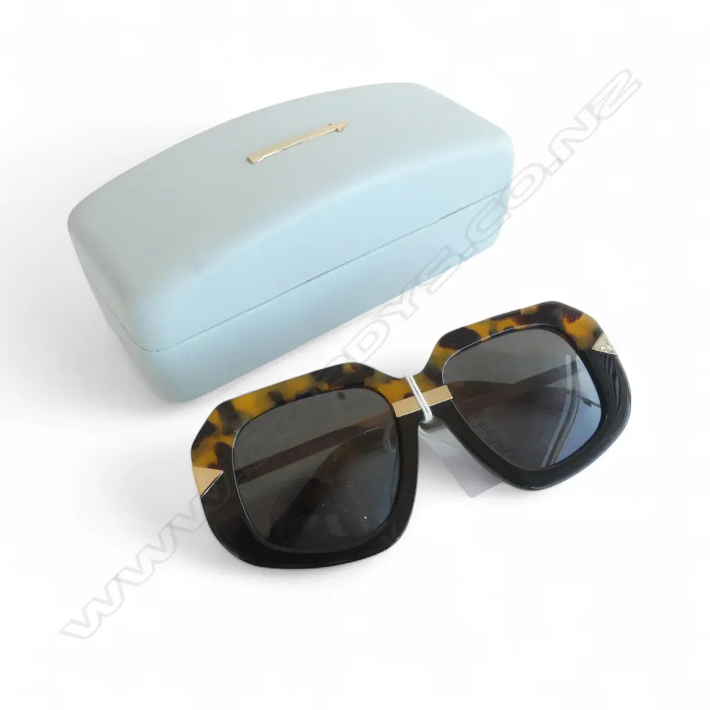 PR KAREN WALKER 'HOLLYWOOD CREEPER' SUNGLASSES, CASED Image 1++