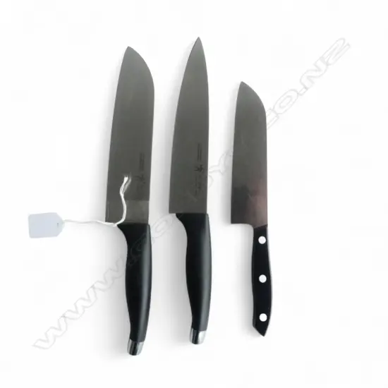 3 J. A. HENCKELS INTERNATIONAL CHEFS KNIVES