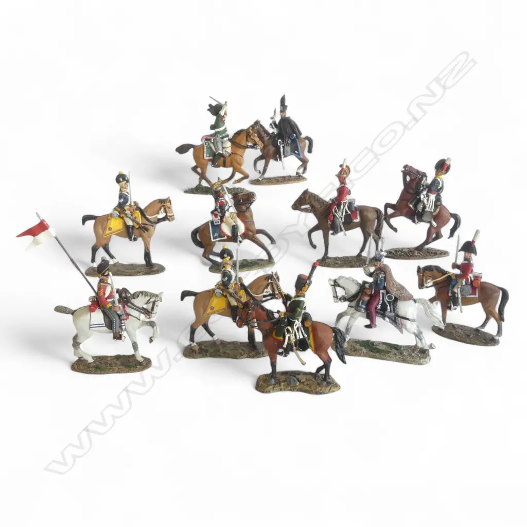 11 ASST. DEL PRADO COLLECTION METAL MOUNTED SOLDIERS OF MOSTLY EARLY 19thC NAPOLEONIC Image 1++