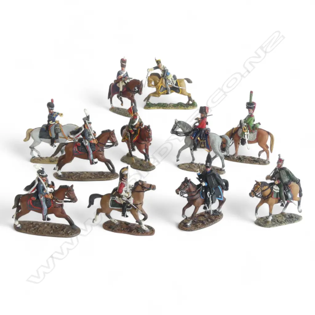 11 ASST. DEL PRADO COLLECTION METAL MOUNTED SOLDIERS OF MOSTLY EARLY 19thC NAPOLEONIC Image 1++