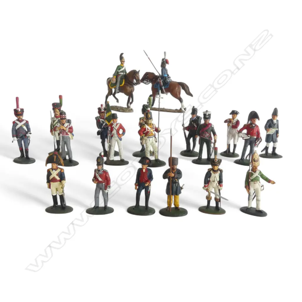 ASST. DEL PRADO COLLECTION METAL SOLDIERS OF MOSTLY EARLY 19thC NAPOLEONIC H.110mm (HORSE) Image 1++