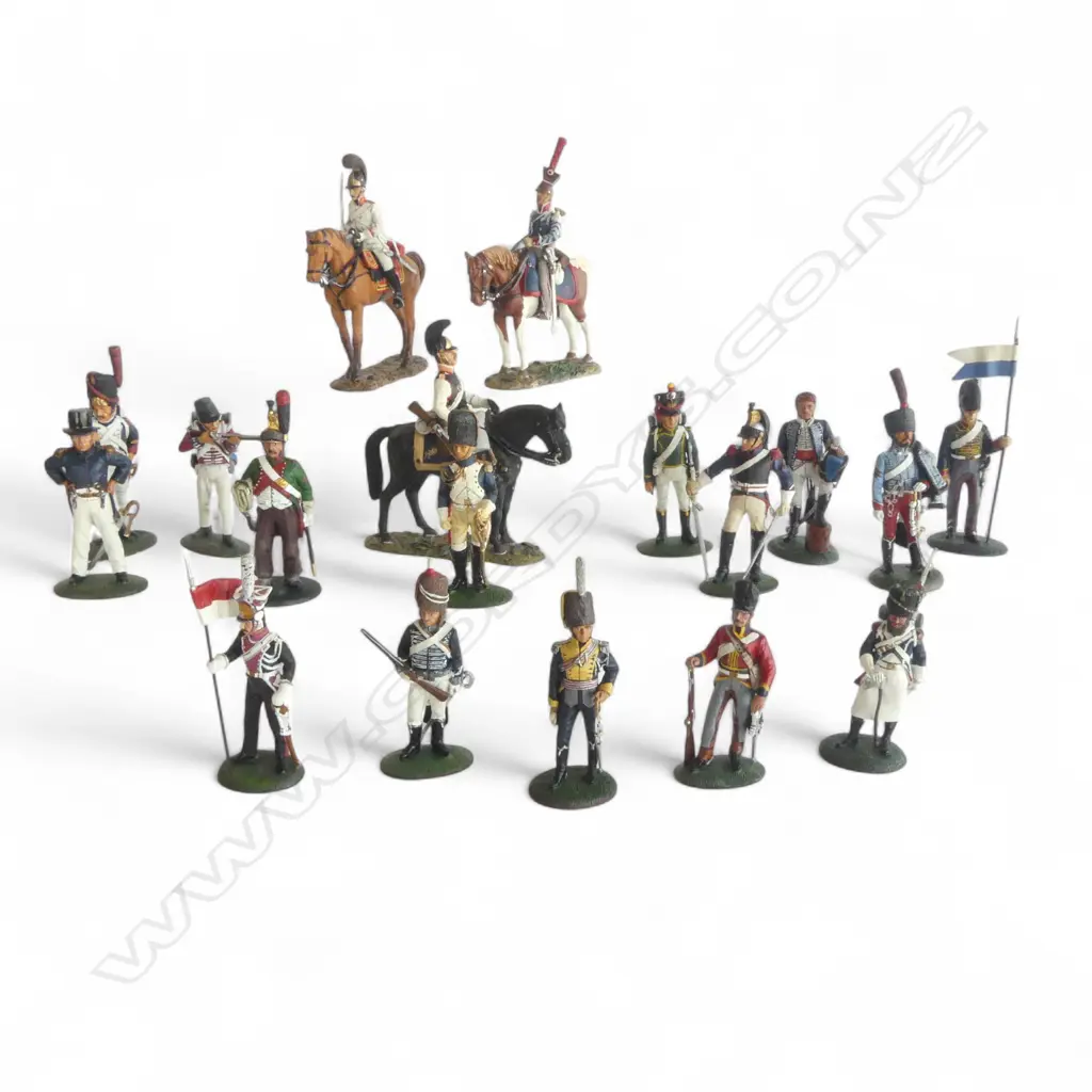 ASST. DEL PRADO COLLECTION METAL SOLDIERS OF MOSTLY EARLY 19thC NAPOLEONIC H.110mm (HORSE) Image 1++