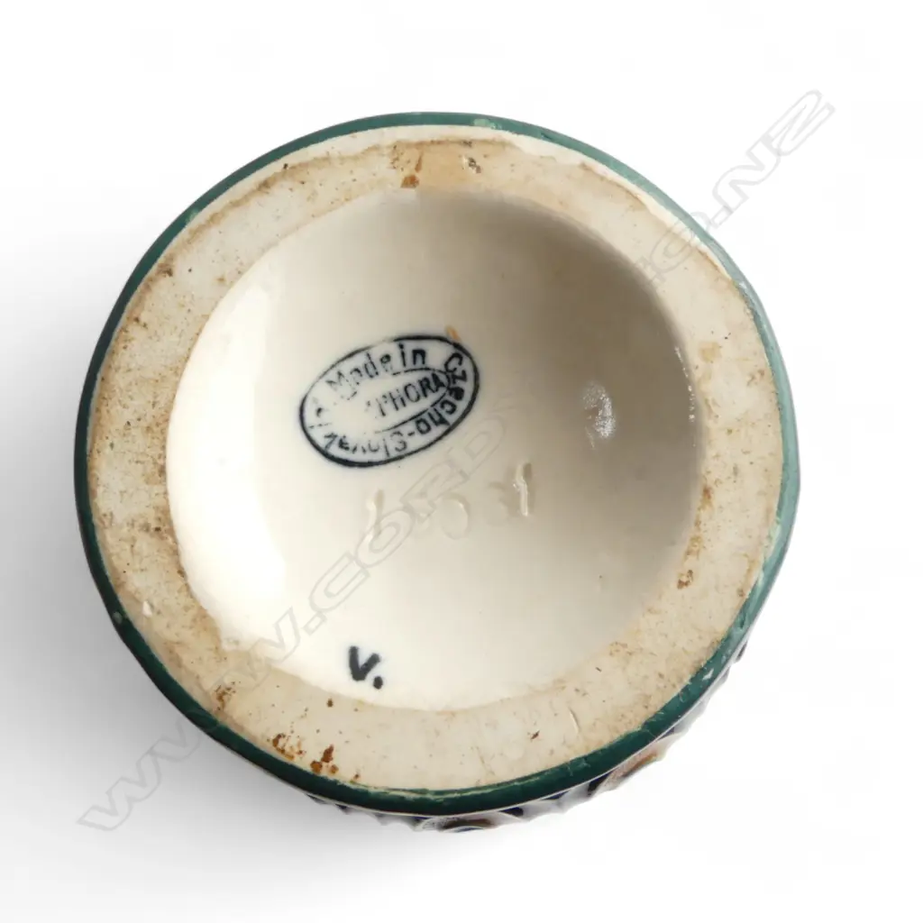 5 CERAMICS; PETER STICHBURY LG MUG H.180mm AF, 2 VASES TONY SLY & AMPHORA, JUG & BOWL Image 1++