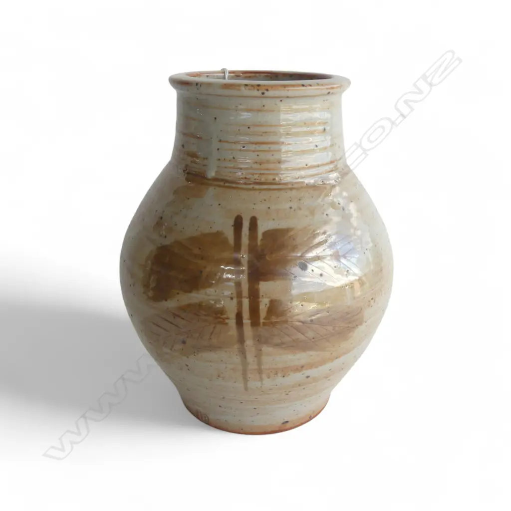 PETER STICHBURY WAX RESIST VASE SHINO H. 230MM Image 1++