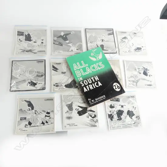 11 VINTAGE ALL BLACK 1960 TOUR VINYLS + AB vs SA NEWSPAPER