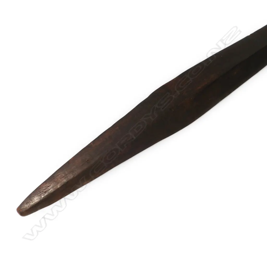 OLD PACIFIC ISLAND? LONG CLUB L.1145mm DIAMOND SECTION BLADE, 19thC OR EARLIER Image 1++