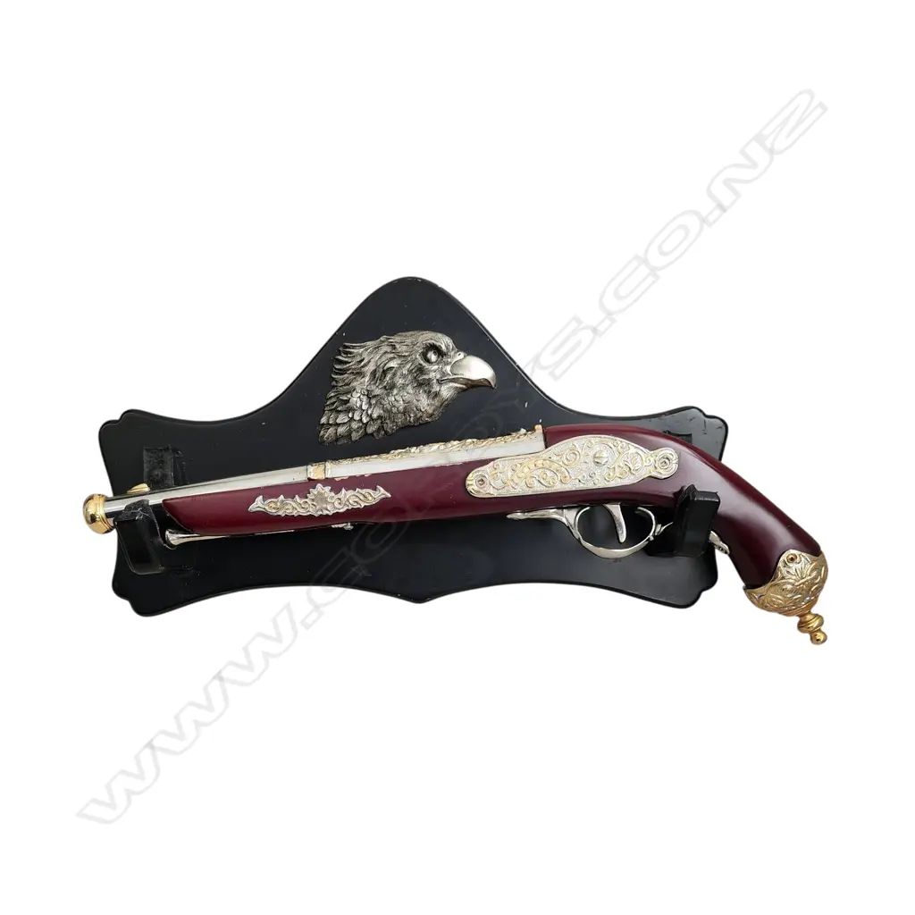 REPLICA FLINTLOCK GUN MODEL WITH STAND 400 mm Image 1++