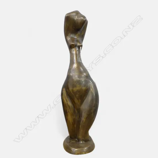 BRONZE ABSTRACT FEMALE SCULPTURE H.410mm