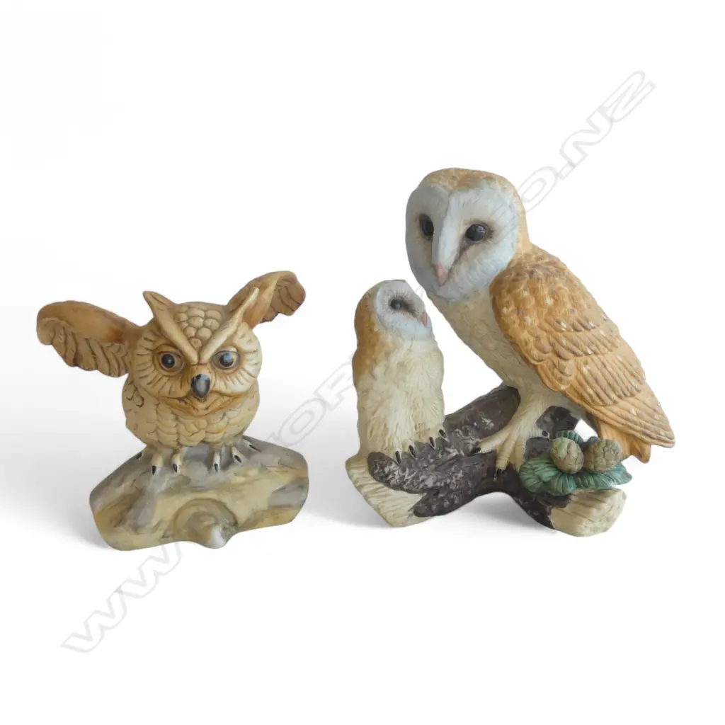 2 OWL ORNAMENTS H.160mm Image 1++
