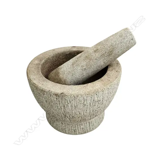 STONE MORTAR & PESTLES 110 x 170 mm