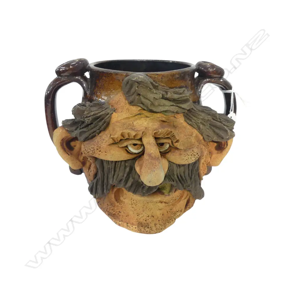 POTTERY TANKARD potters mark to back H.180mm Image 1++