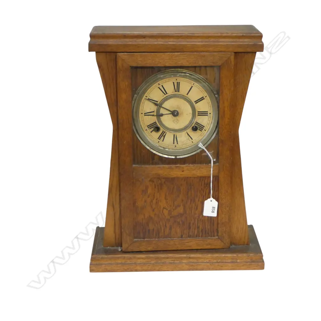 OAK CASED ANSONIA MANTLECLOCK H440 W300MM Image 1++
