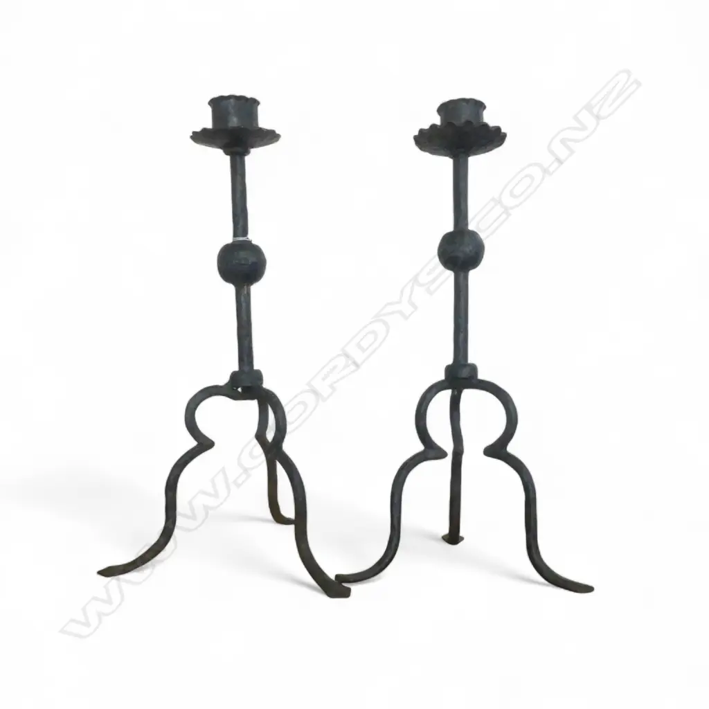 PR WROUGHT IRON CANDLE HOLDERS H.500mm Image 1++