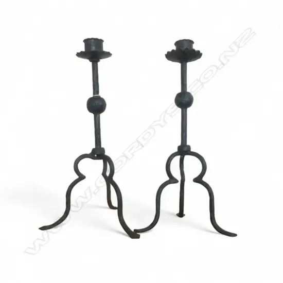 PR WROUGHT IRON CANDLE HOLDERS H.500mm