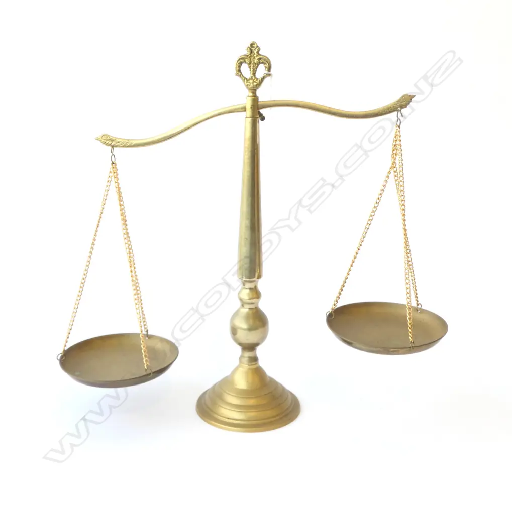 LARGE BRASS SCALE H.510mm Image 1++